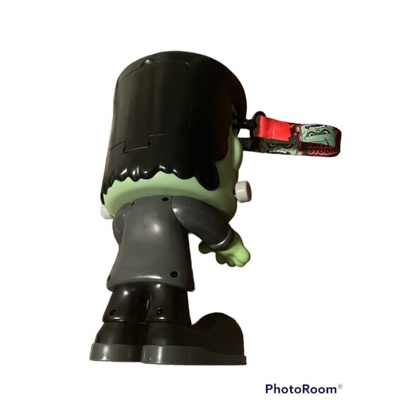 Universal Studios Large Frankenstein Popcorn Bucket Container Halloween Lanyard - Picture 5 of 10